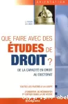 Que faire avec des études de droit ?