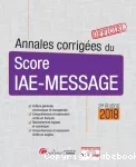 Annales corrigées du Score IAE-Message